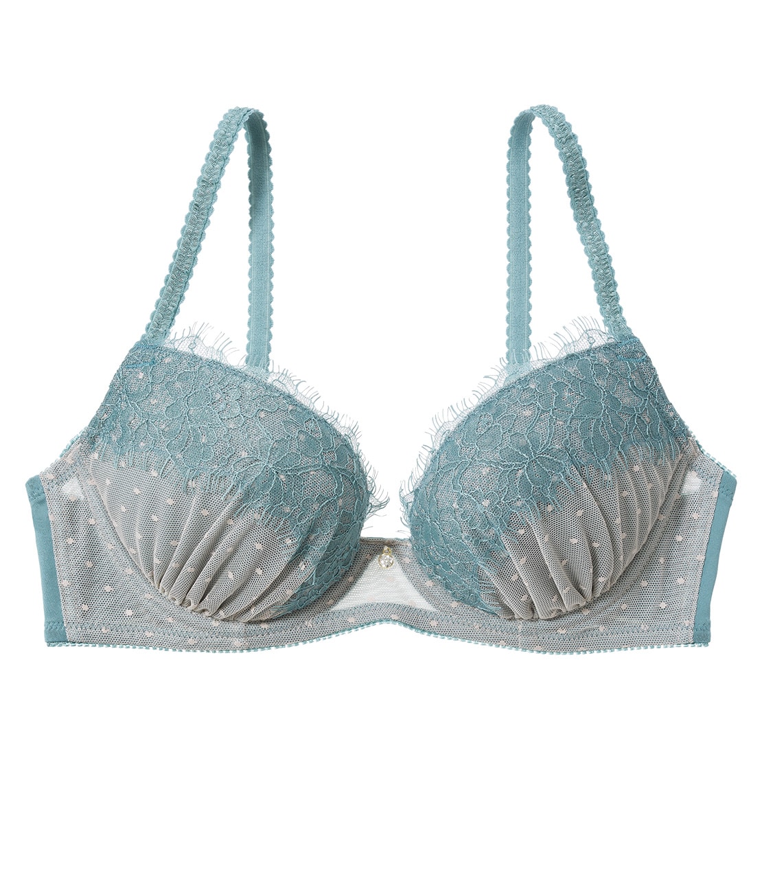 ドットチュールレースブラ