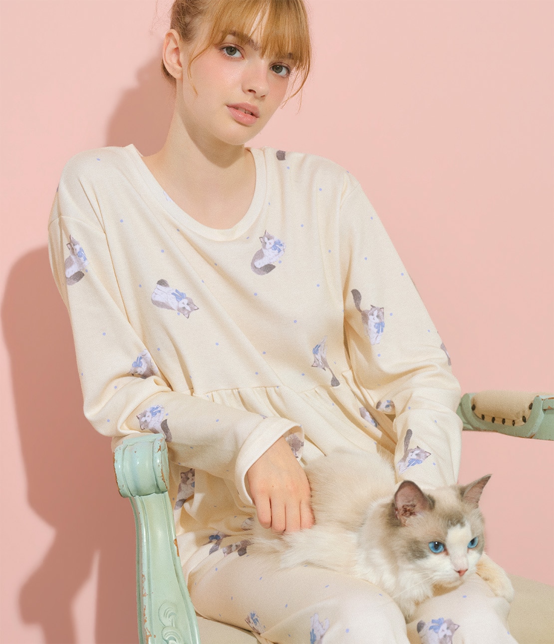 ぬい服 ルームウェア(M キャットオフホワイト): PEACH JOHN | ピーチ