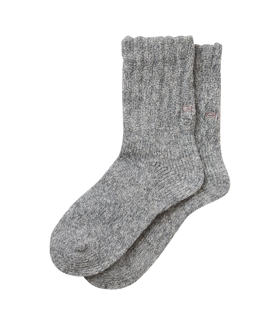 メランジ刺しゅうソックス(ワンサイズ ホワイト): PEACH JOHN | ピーチ