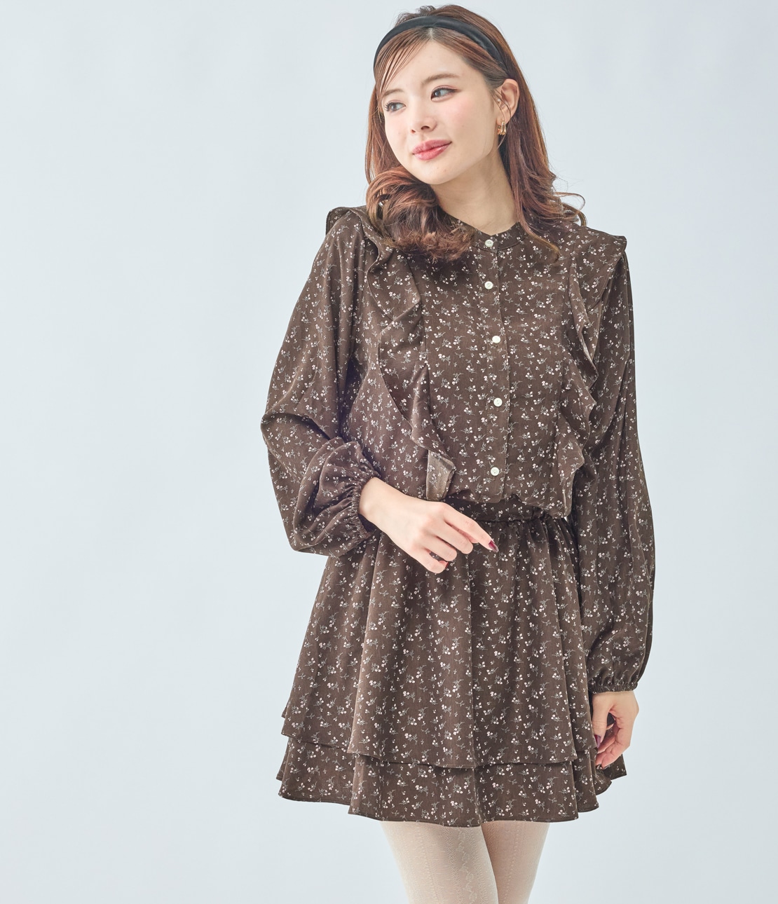 ラッフルフリルミニワンピース