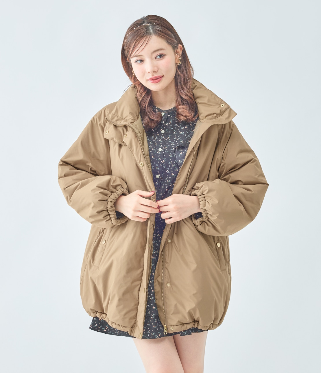 中綿コクーンコート